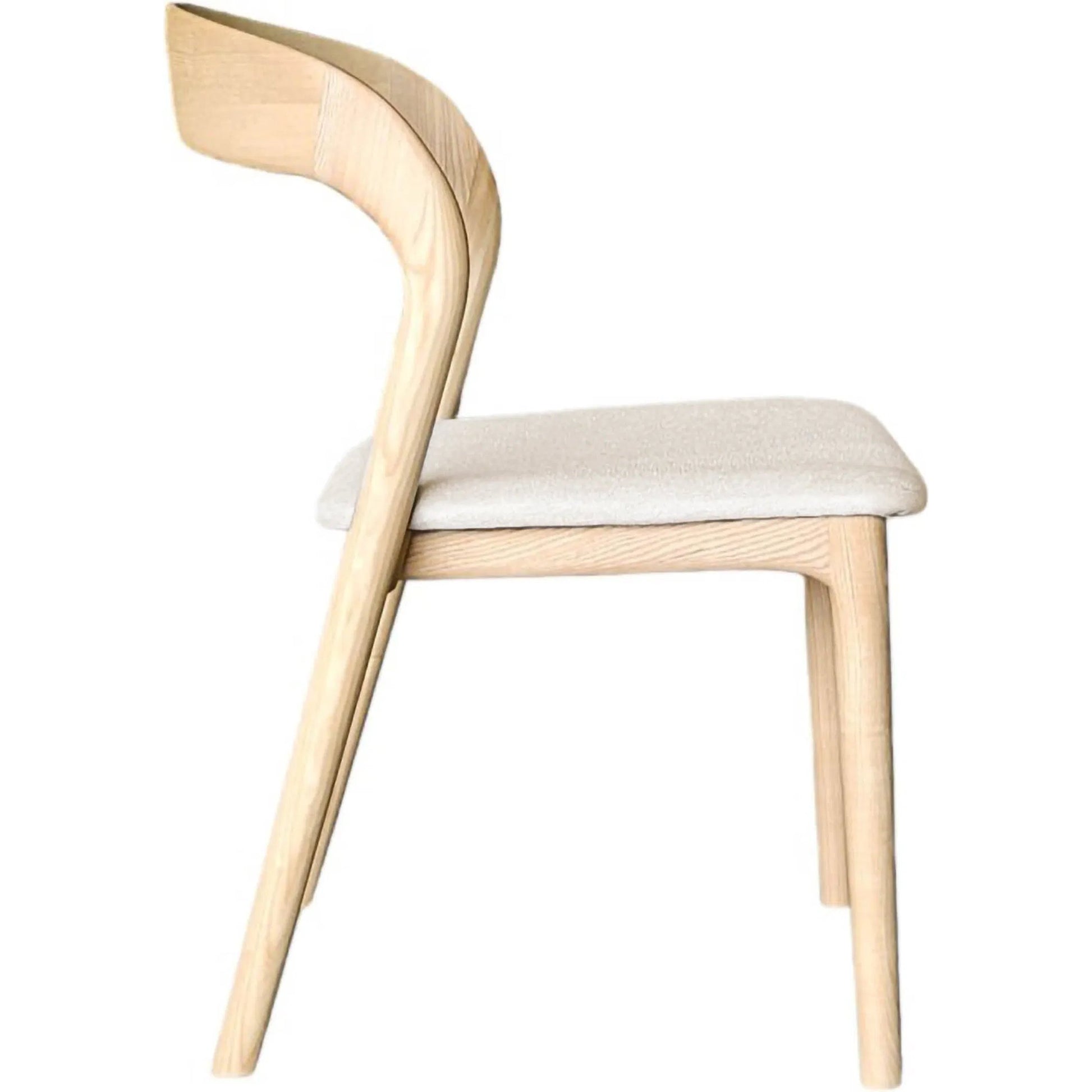 Rotondo Dining Chair by LH Imports. Made from ash wood, polyester, foam in a transitional style.