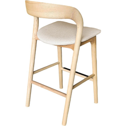 Rotondo Counter Stool by LH Imports. Made from ash wood, polyester, foam, metal in a transitional style.