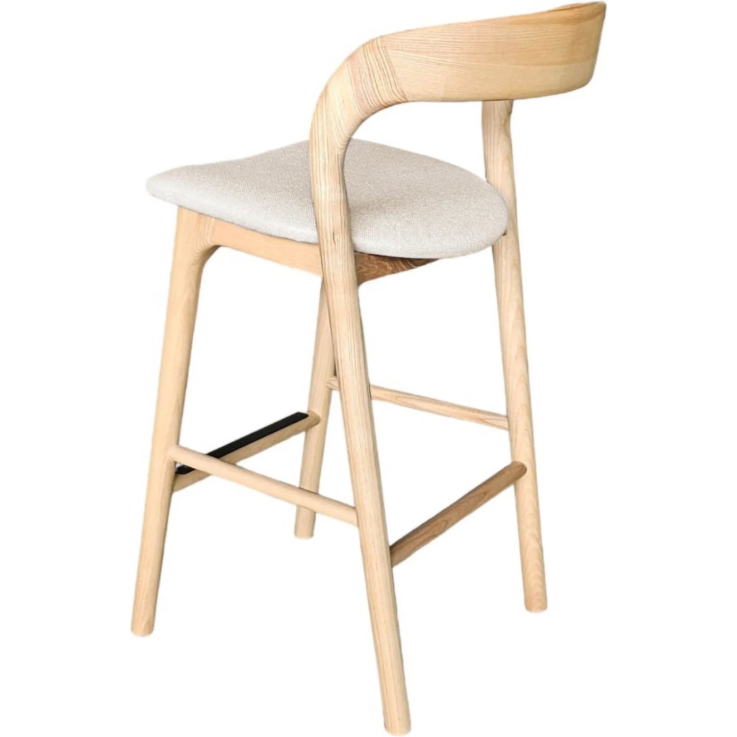 008 SI-2325231 | Additional Silo | Rotondo Counter Stool by LH Imports. Made from ash wood, polyester, foam, metal in a transitional style.