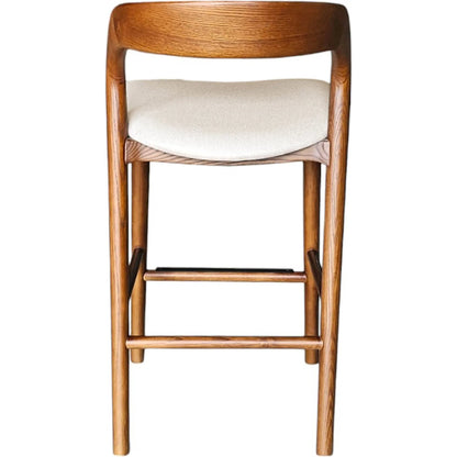 Rotondo Counter Stool by LH Imports. Made from ash wood, polyester, foam, metal in a transitional style.