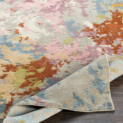 Arte Rug - 23022 by Surya in tan, medium gray, taupe, camel, mauve. Made from 60% wool, 40% viscose in a unique style.