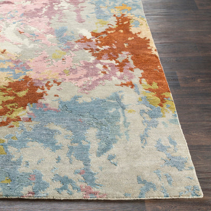 Arte Rug - 23022 by Surya in tan, medium gray, taupe, camel, mauve. Made from 60% wool, 40% viscose in a unique style.