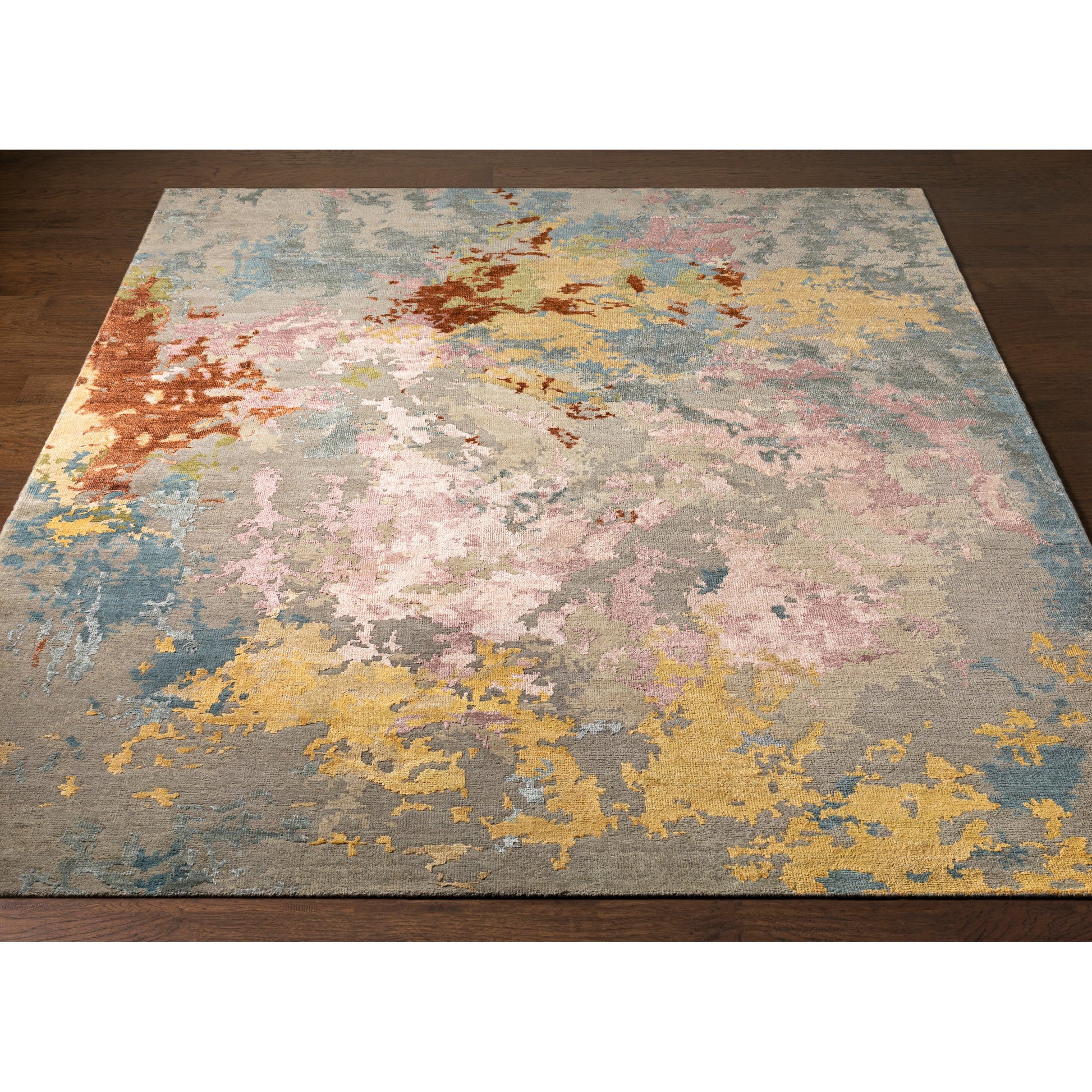 Arte Rug - 23022 by Surya in tan, medium gray, taupe, camel, mauve. Made from 60% wool, 40% viscose in a unique style.