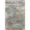 Dusty Sage, Dark Blue, Medium Gray, Gray, Taupe, Charcoal / 2' x 3'