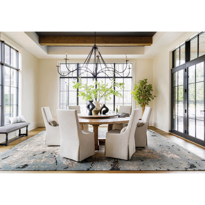 Arte Rug - 29615 by Surya in denim, black, saffron, beige, light beige, light gray. Made from 63% wool, 37% viscose in a unique style.