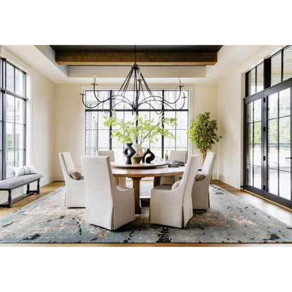 Arte Rug - 29615 by Surya in denim, black, saffron, beige, light beige, light gray. Made from 63% wool, 37% viscose in a unique style.