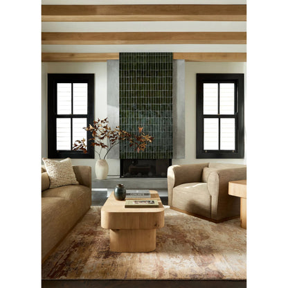 Arte RTE-2309 Rug by Surya in sandstone, taupe, ivory, rust, sepia. Made from viscose, wool in a unique style.