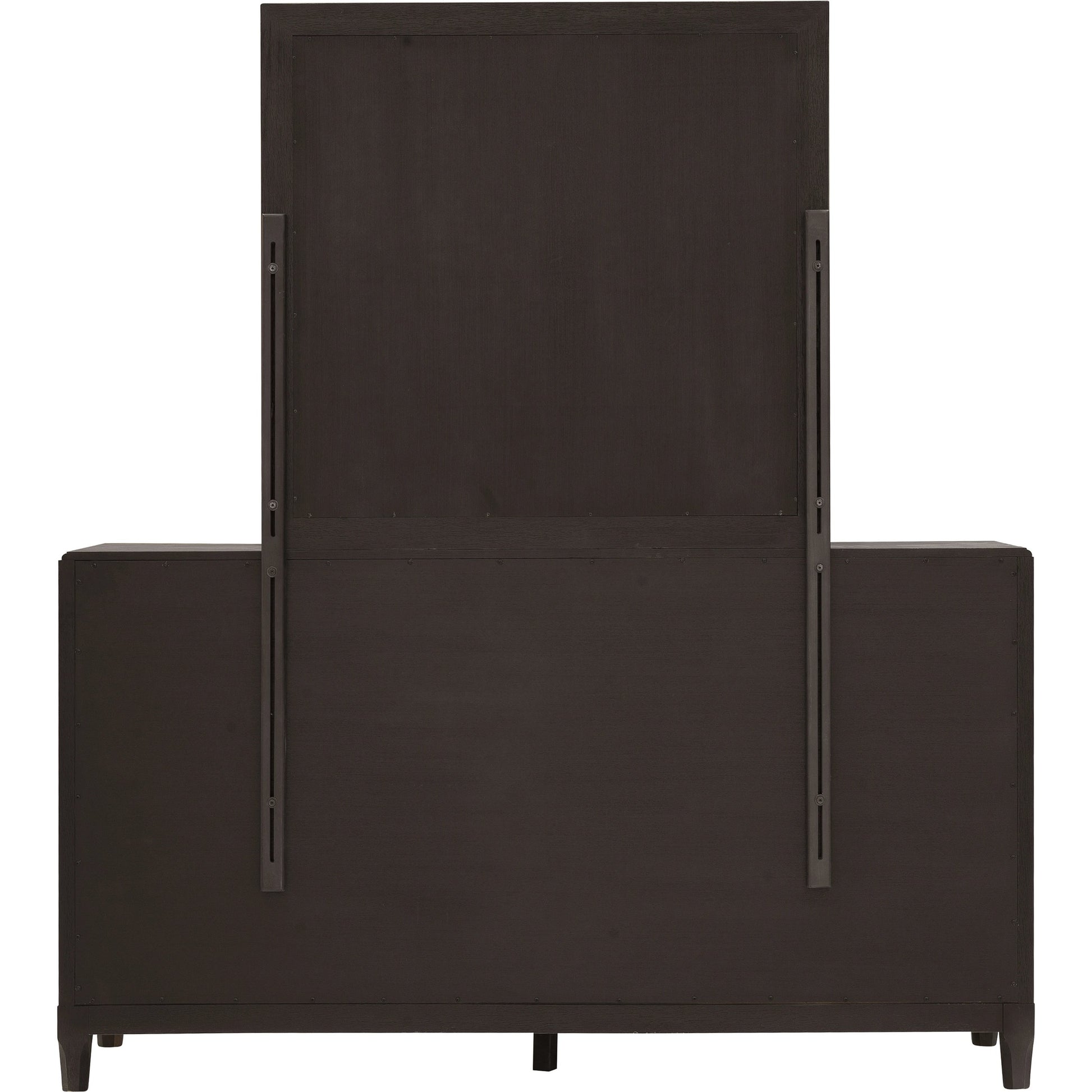 West End Loft 8-Drawer Dresser by Pulaski Furniture in tuxedo. Made from rubberwood in a modern style.