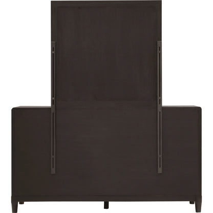 West End Loft 8-Drawer Dresser by Pulaski Furniture in tuxedo. Made from rubberwood in a modern style.