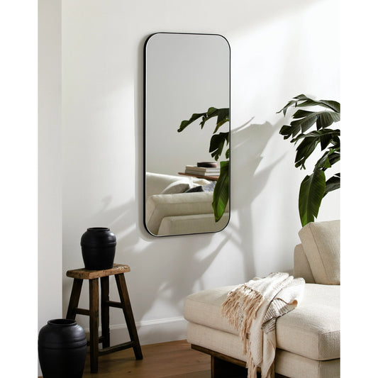 Auburn Mirror - 529902 by Surya in black and matte black. Made from frame: metal in a modern style.