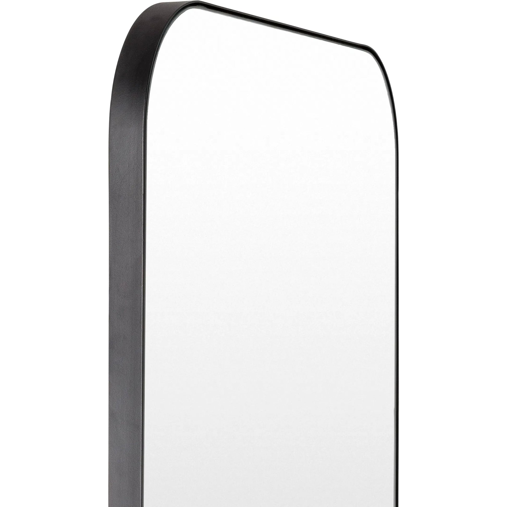 Auburn Mirror - 529902 by Surya in black and matte black. Made from frame: metal in a modern style.