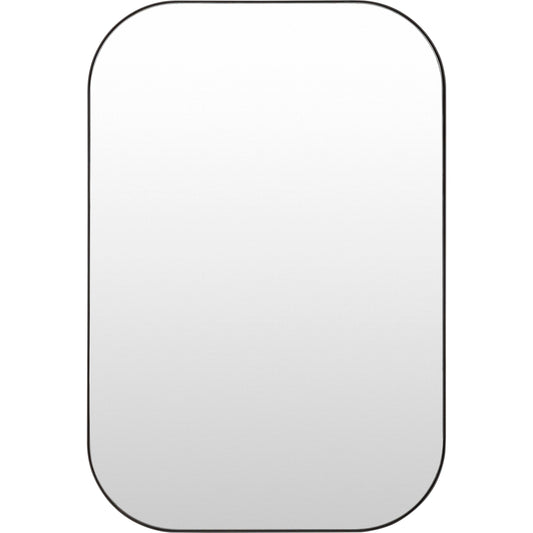 Auburn Mirror - 529905 by Surya in black and matte black. Made from frame: metal in a modern style.