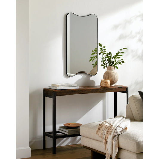Auburn Mirror - 529908 by Surya in black and matte black. Made from frame: metal in a modern style.