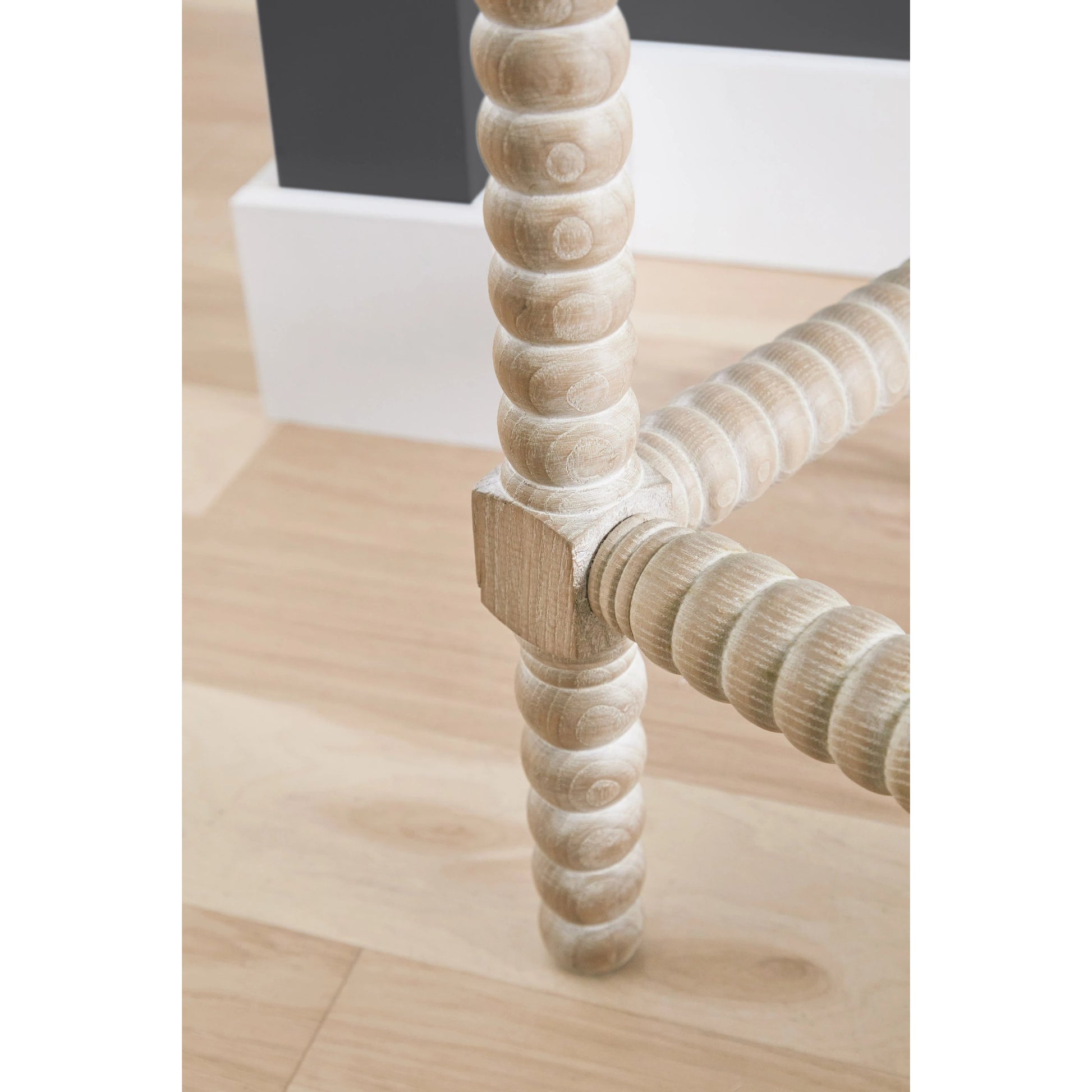 Rue Counter Stool by Essentials For Living in natural gray, bisque. Made from solid ash, 100% linen in a eclectic & global style.