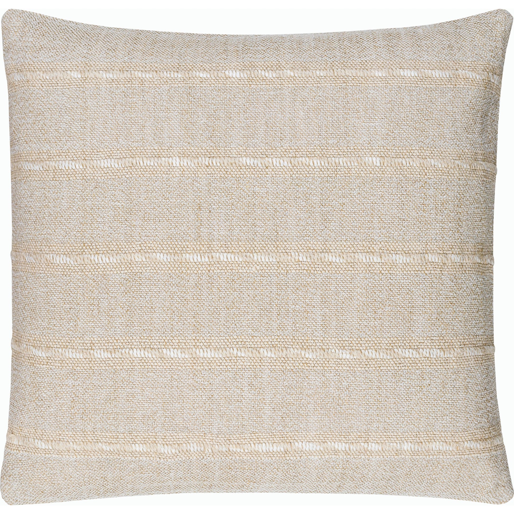 Ruth Lumbar Pillow - 516888 by Surya in ash, khaki, pearl, metallic - silver, prairie dust. Made from linen, viscose, cotton in a modern style.