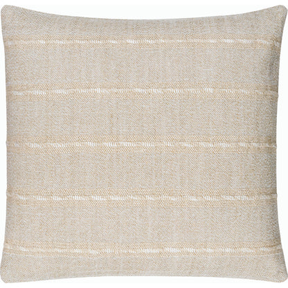 Ruth Lumbar Pillow - 516888 by Surya in ash, khaki, pearl, metallic - silver, prairie dust. Made from linen, viscose, cotton in a modern style.
