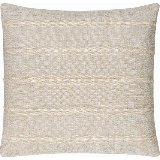 Ruth Lumbar Pillow - 516888 by Surya in ash, khaki, pearl, metallic - silver, prairie dust. Made from linen, viscose, cotton in a modern style.