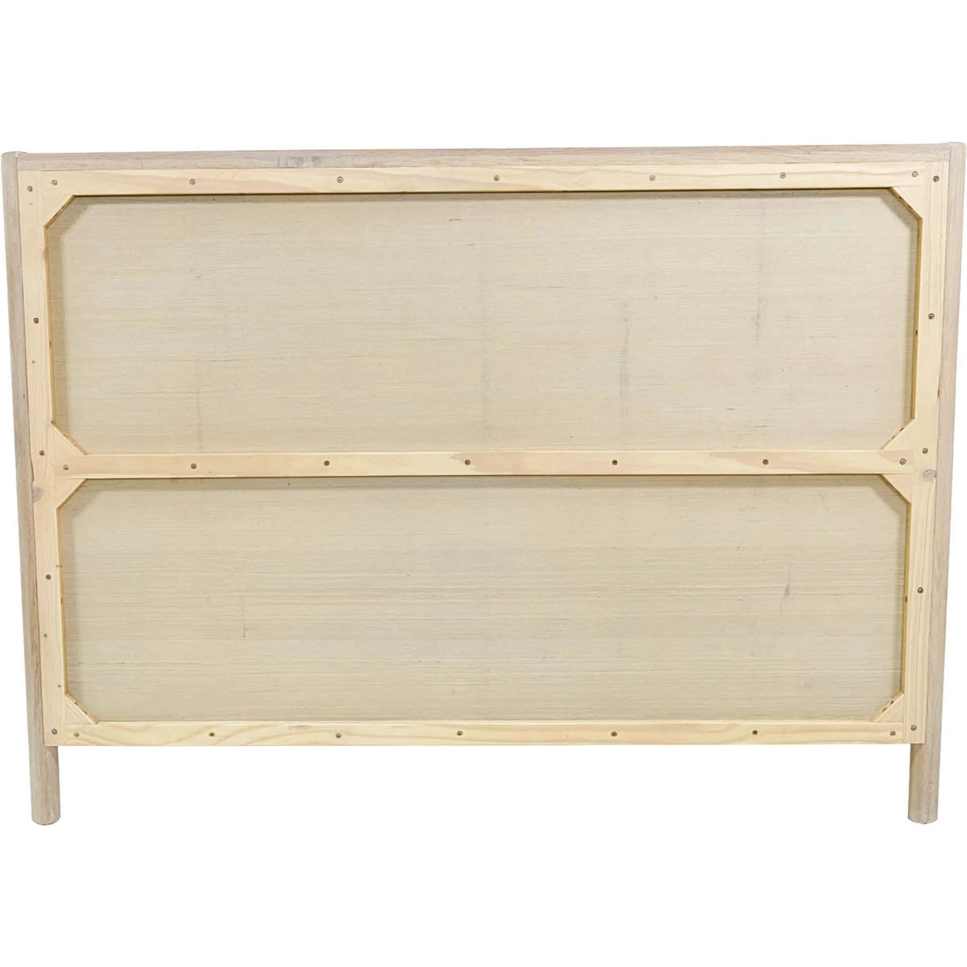Runway Bed by LH Imports in light oak. Made from oak in a unique style.