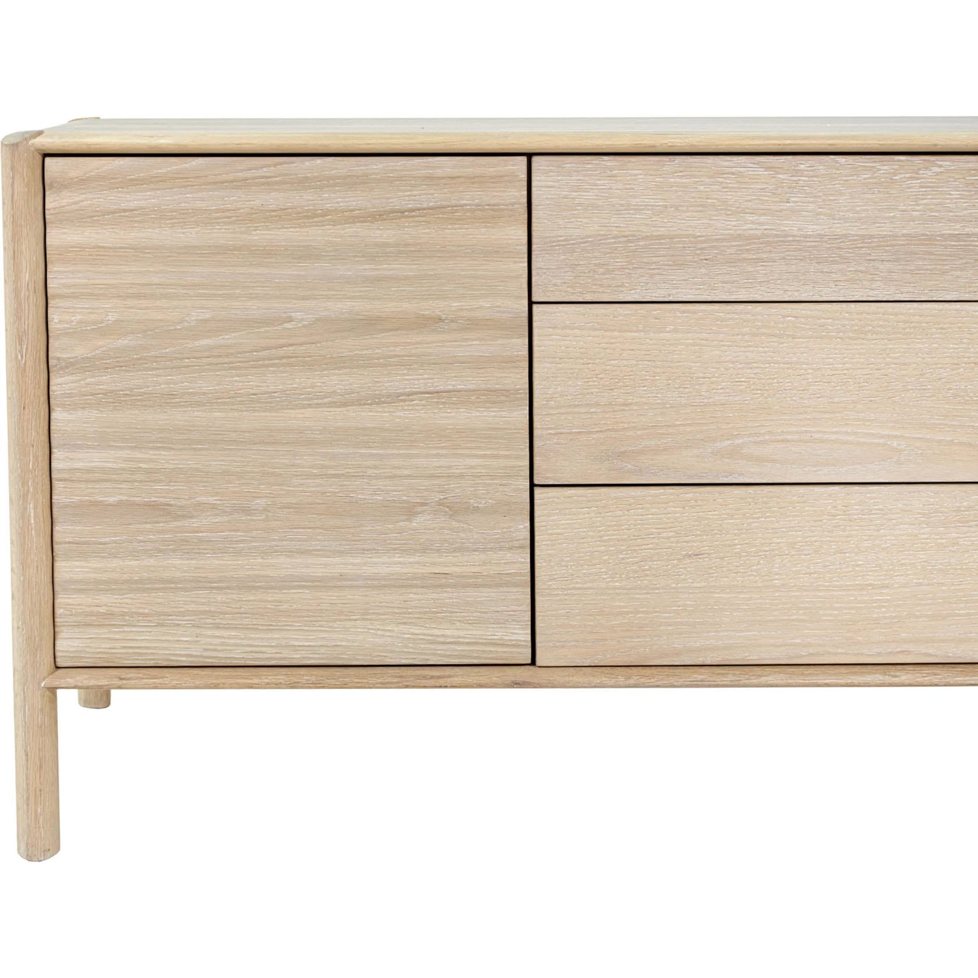 Runway Sideboard by LH Imports in light oak. Made from oak in a unique style.