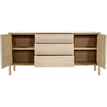 Runway Sideboard by LH Imports in light oak. Made from oak in a unique style.