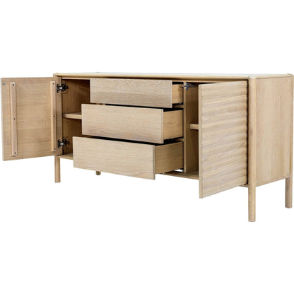 Runway Sideboard by LH Imports in light oak. Made from oak in a unique style.