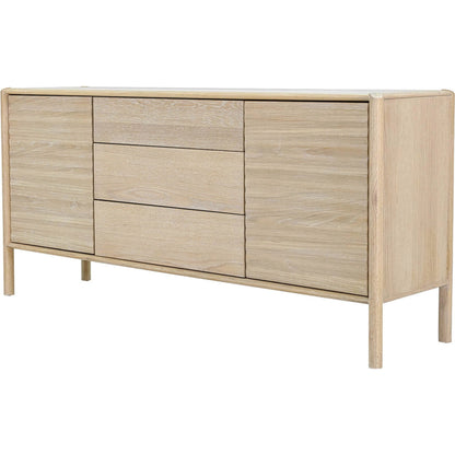 Runway Sideboard by LH Imports in light oak. Made from oak in a unique style.