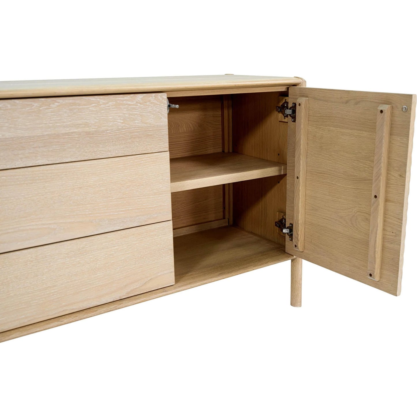 003 SI-2527547 | Closeup | Runway Sideboard by LH Imports in light oak. Made from oak in a unique style.