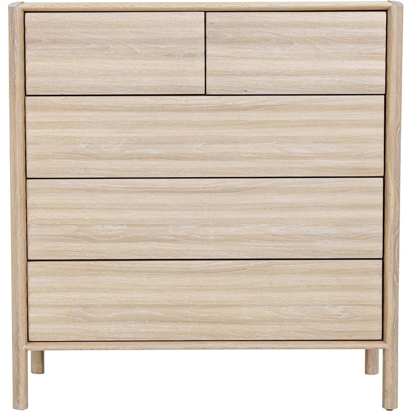 005 SI-2527548 | Additional Silo | Runway 5 Drawer Chest by LH Imports in light oak. Made from oak in a unique style.