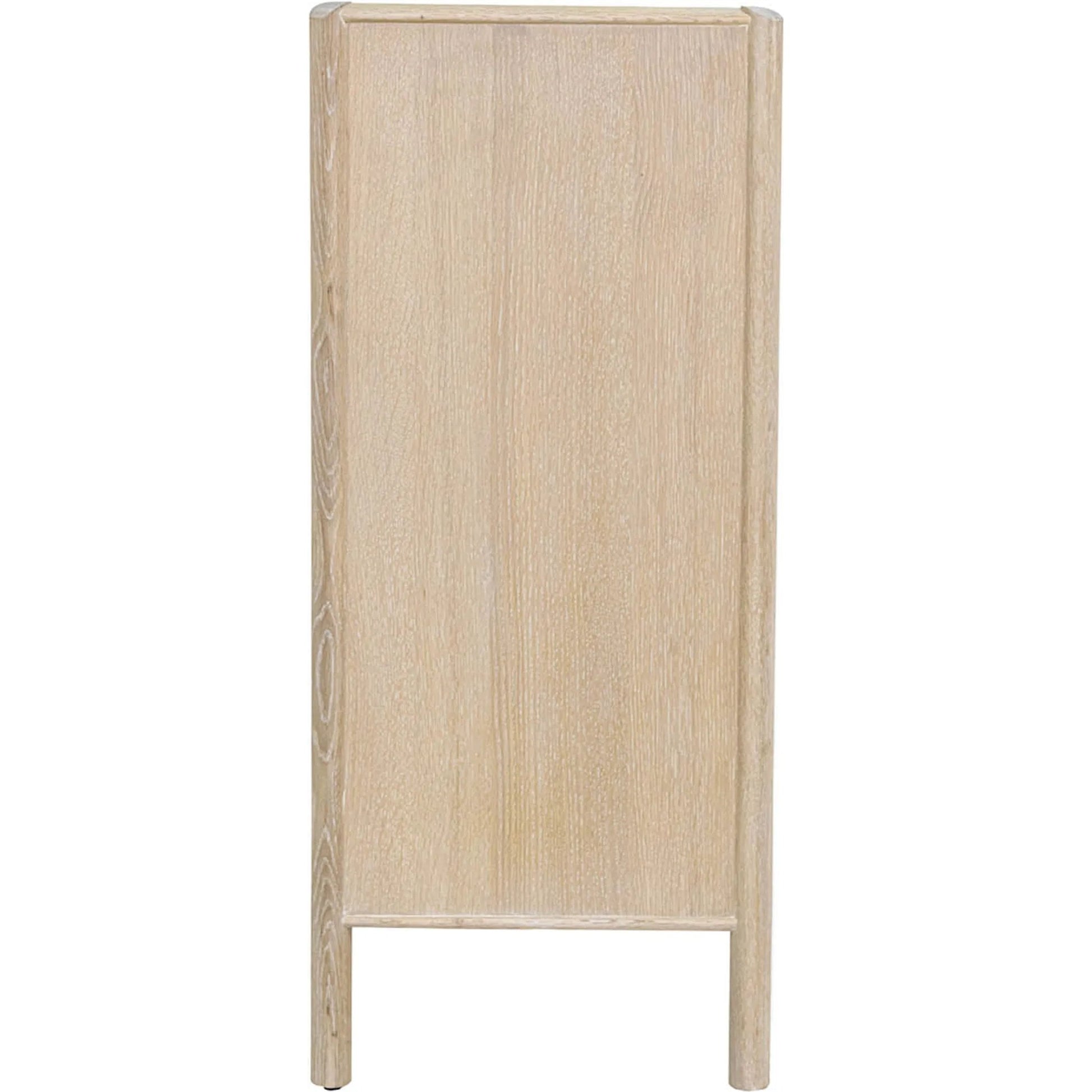 Runway 5 Drawer Chest by LH Imports in light oak. Made from oak in a unique style.