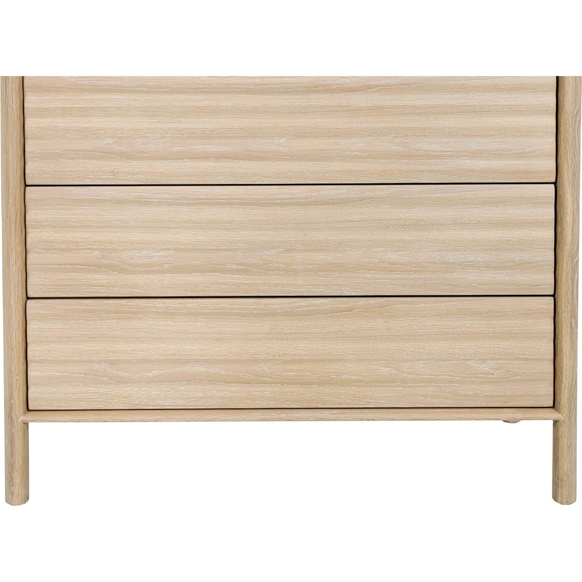 Runway 5 Drawer Chest by LH Imports in light oak. Made from oak in a unique style.