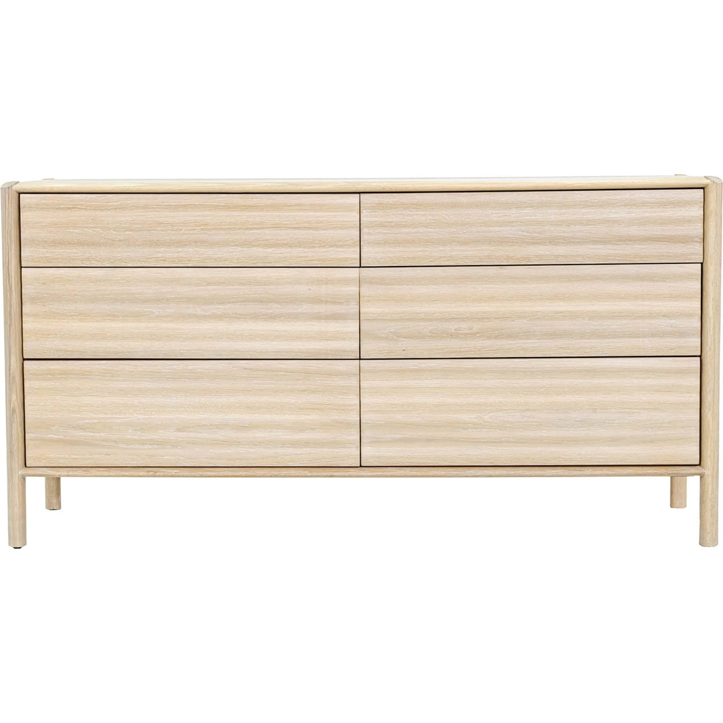 004 SI-2527549 | Additional Silo | Runway 6 Drawer Dresser by LH Imports in light oak. Made from oak in a unique style.