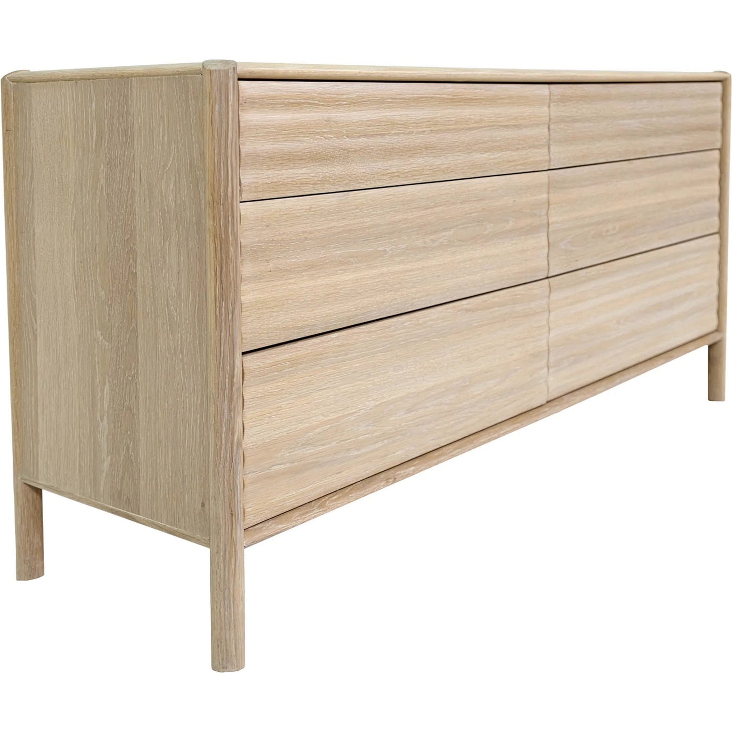 011 SI-2527549 | Additional Silo | Runway 6 Drawer Dresser by LH Imports in light oak. Made from oak in a unique style.