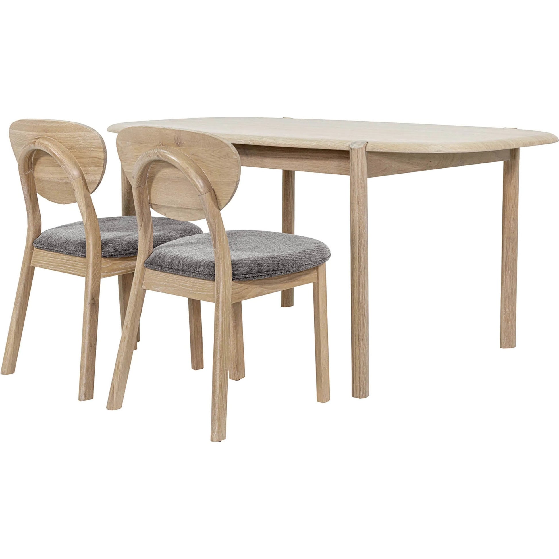 Runway Dining Table 62" by LH Imports in light oak. Made from oak, oak veneer in a unique style.