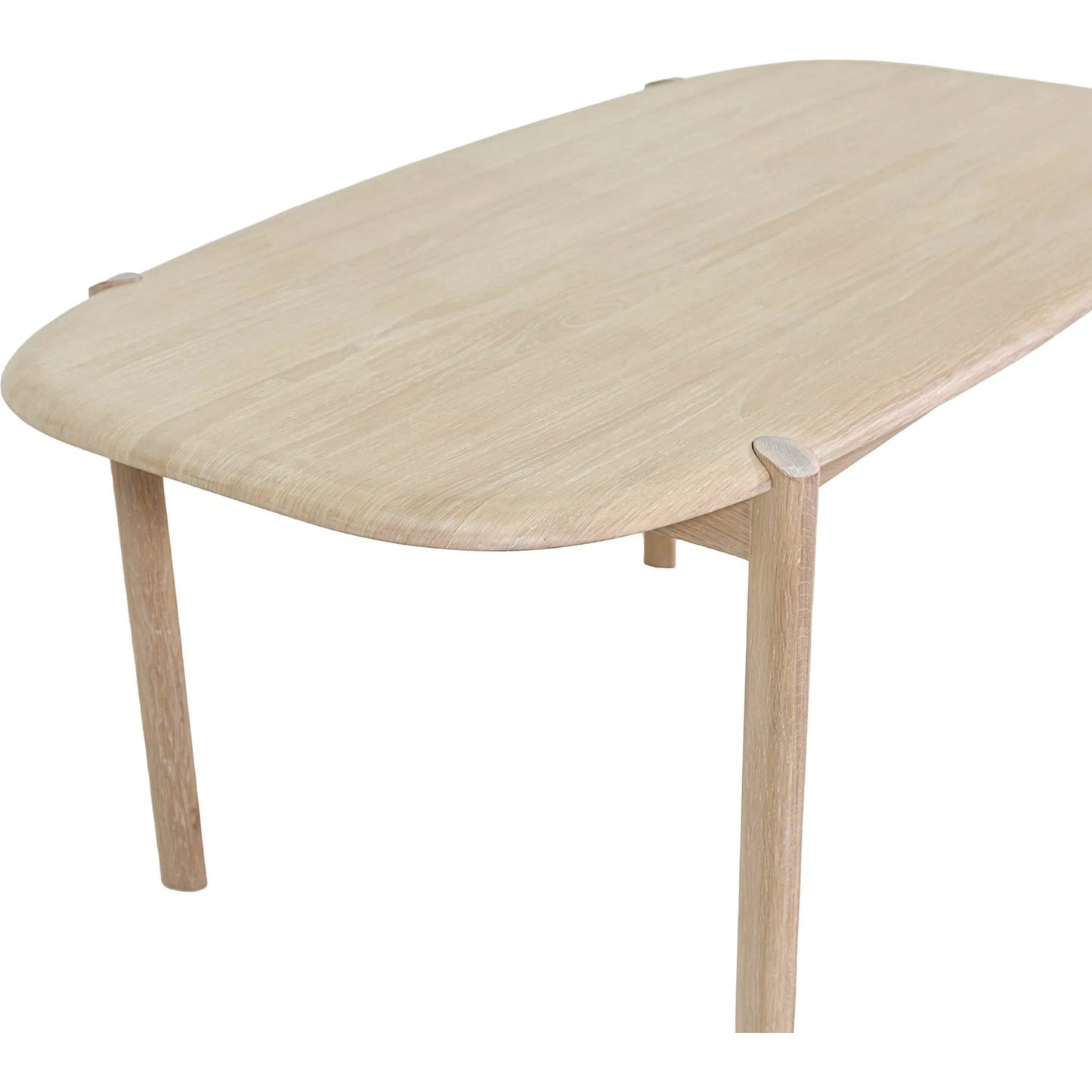 010 SI-2527550 | Closeup | Runway Dining Table 62" by LH Imports in light oak. Made from oak, oak veneer in a unique style.