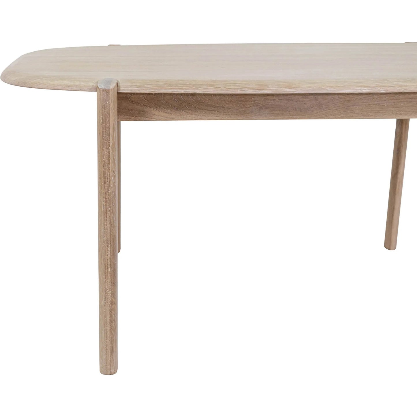 011 SI-2527550 | Closeup | Runway Dining Table 62" by LH Imports in light oak. Made from oak, oak veneer in a unique style.