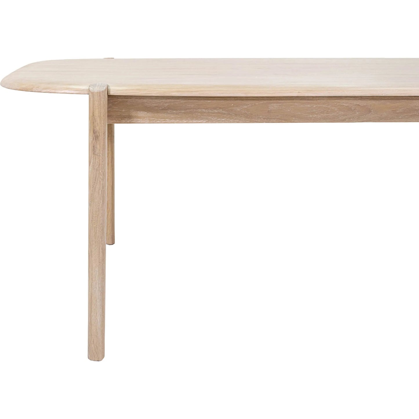 010 SI-2527551 | Closeup | Runway Dining Table 82" by LH Imports in light oak. Made from oak, oak veneer in a unique style.