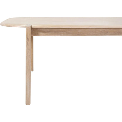 Runway Dining Table 82" by LH Imports in light oak. Made from oak, oak veneer in a unique style.