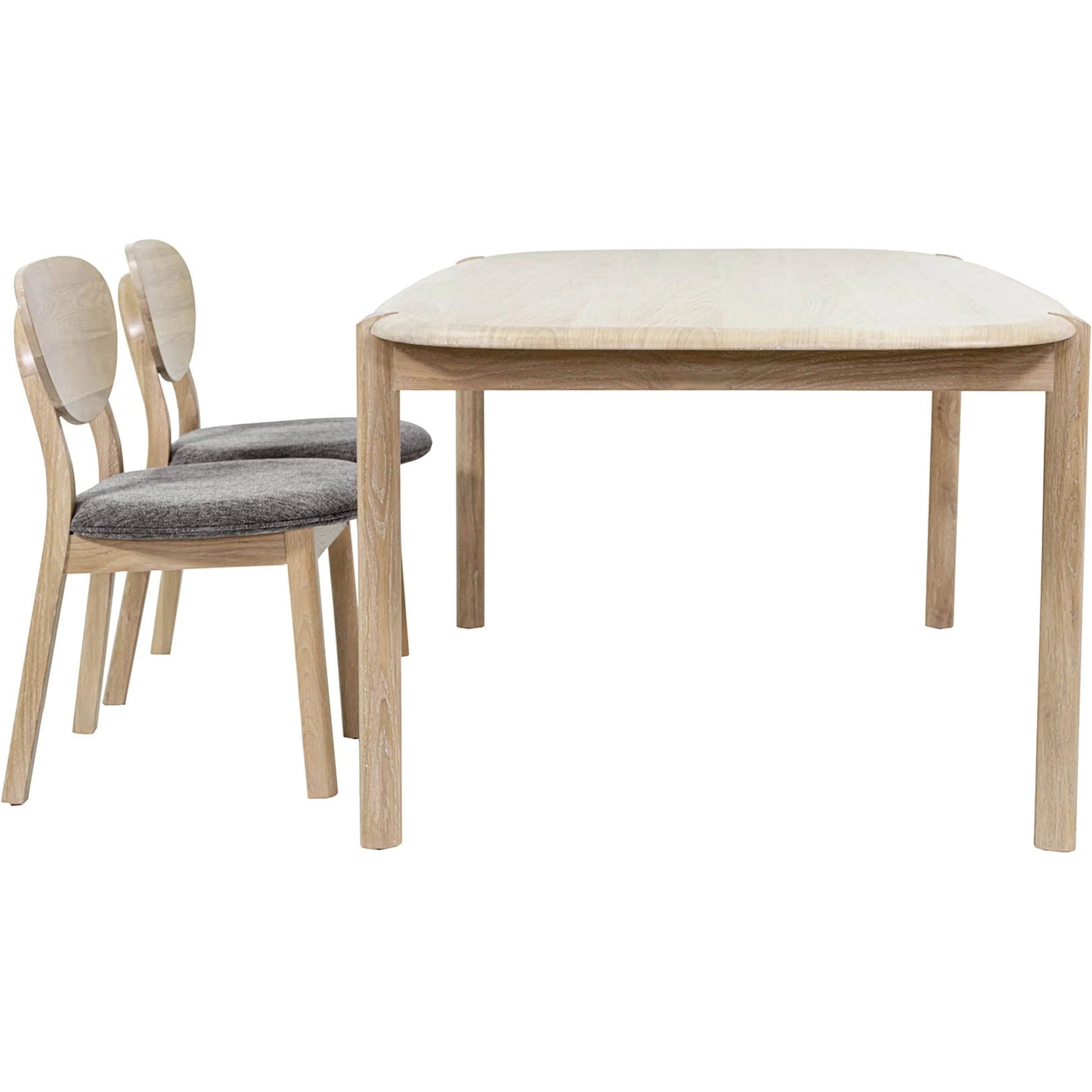 Runway Dining Table 82" by LH Imports in light oak. Made from oak, oak veneer in a unique style.