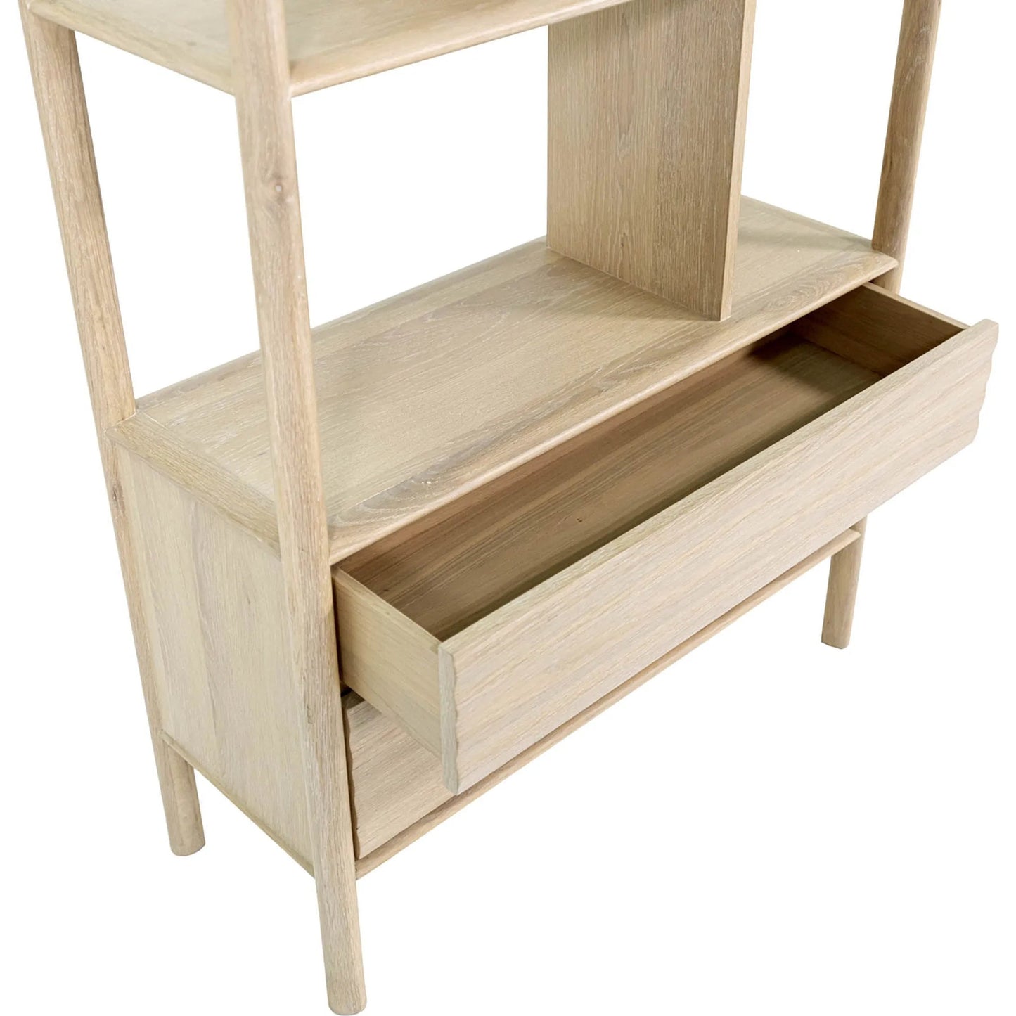 004 SI-2527552 | Closeup | Runway Bookcase by LH Imports in light oak. Made from oak in a unique style.