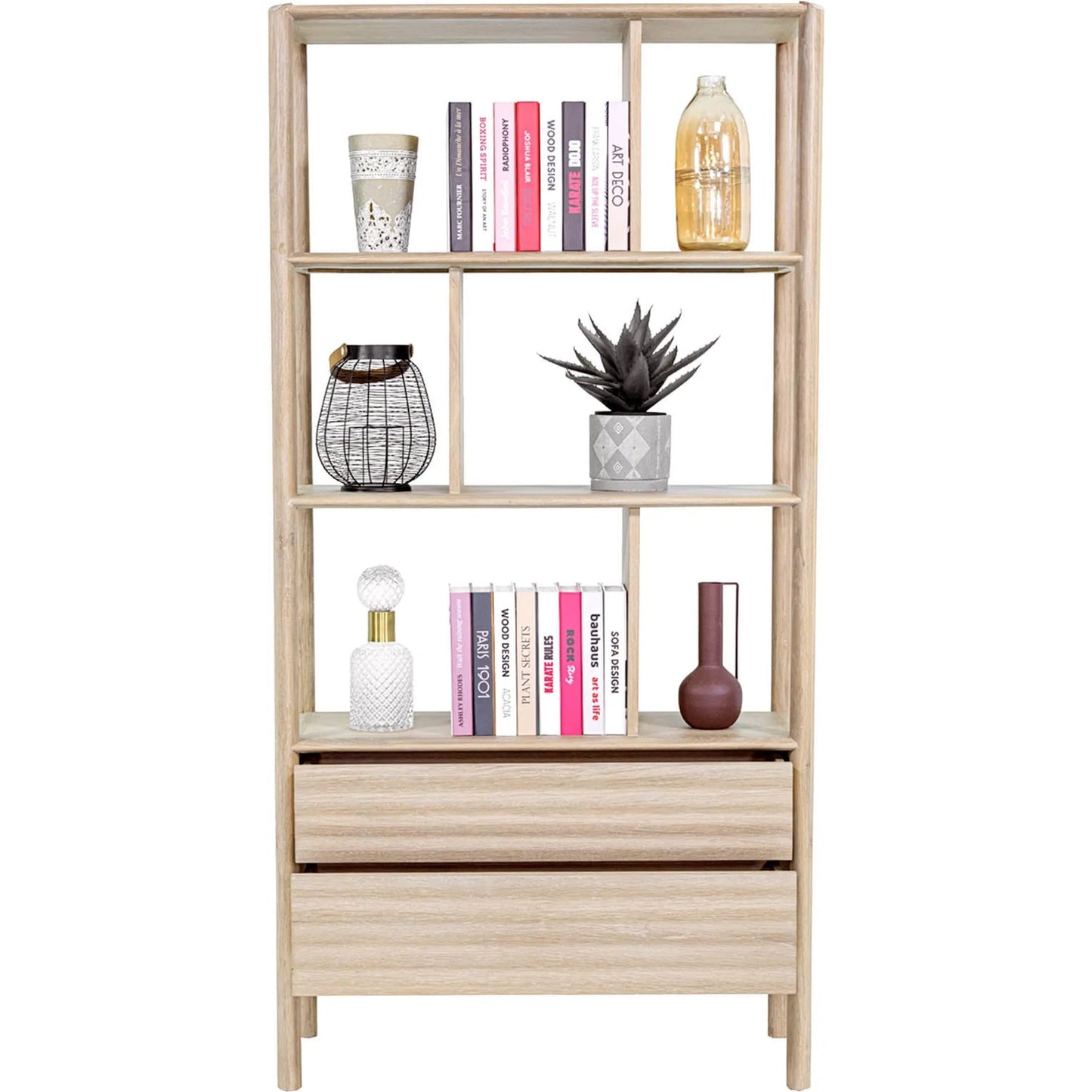 009 SI-2527552 | Additional Silo | Runway Bookcase by LH Imports in light oak. Made from oak in a unique style.