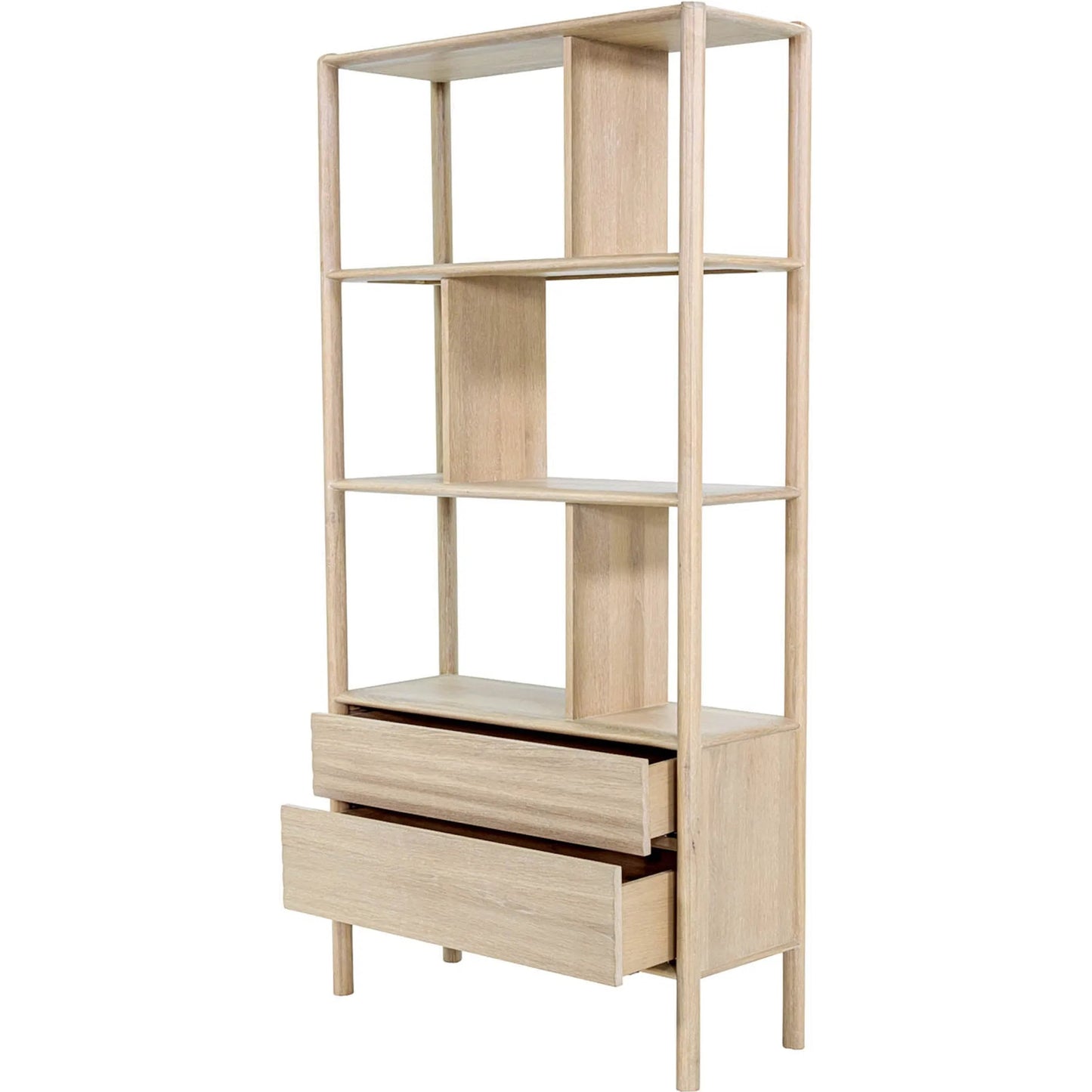 010 SI-2527552 | Additional Silo | Runway Bookcase by LH Imports in light oak. Made from oak in a unique style.