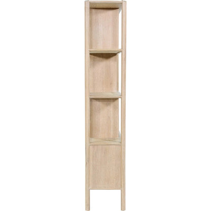 Runway Bookcase by LH Imports in light oak. Made from oak in a unique style.