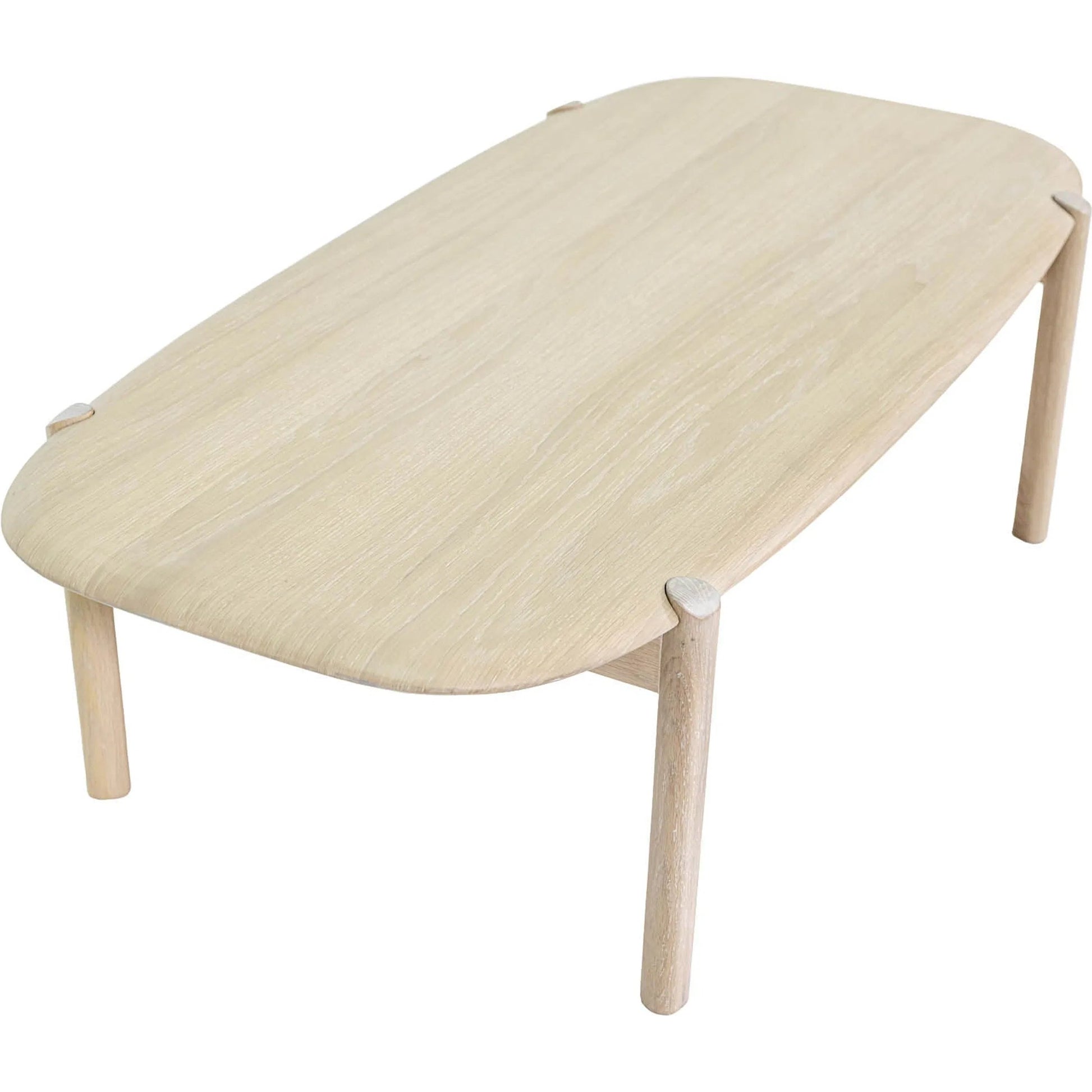 Runway Coffee Table by LH Imports in light oak. Made from oak in a unique style.