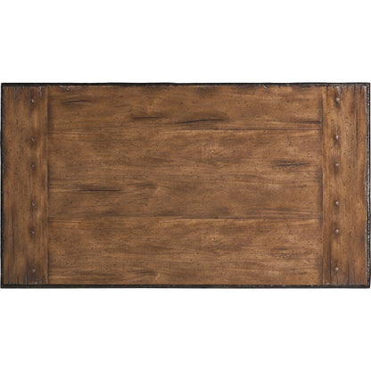 Forge Iron Cocktail Table by Jonathan Charles in cast metal finish. Made from main aluminum in a unique style.