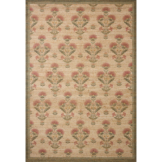 Rue RUE-01 Rug by Chris Loves Julia x Loloi. Made from polyester, jute, cotton in a unique style.