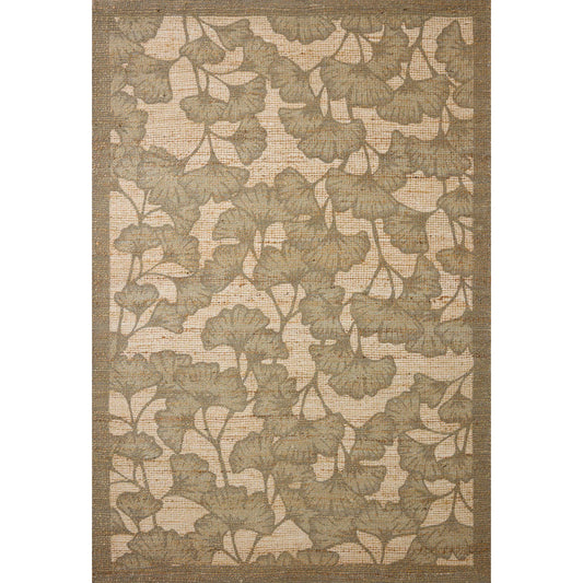 Rue RUE-02 Rug by Chris Loves Julia x Loloi in olive, sage. Made from polyester, jute, cotton in a unique style.