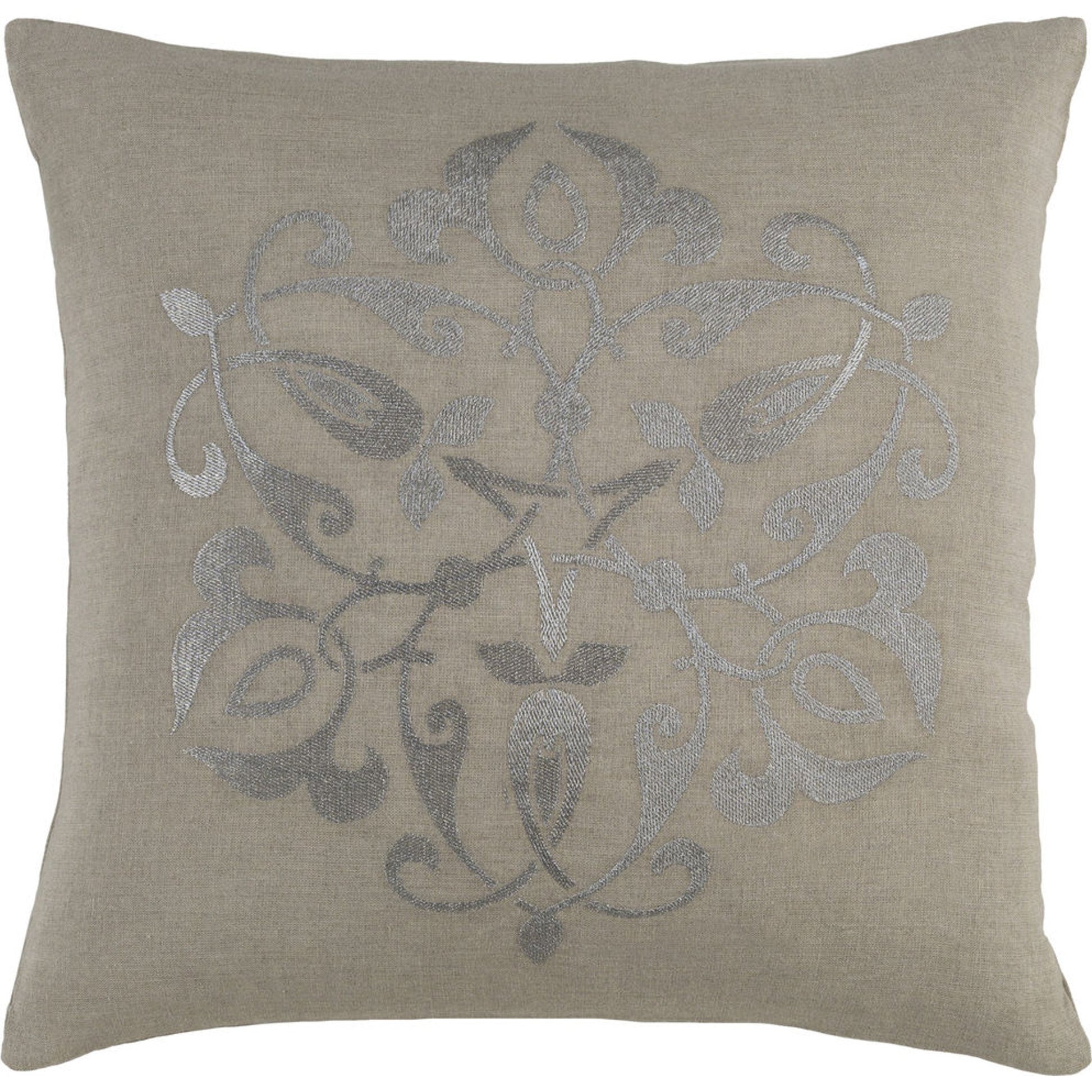 Ravati Indoor/Outdoor Pillow by Surya. Made from 100% linen in a traditional style.