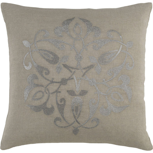 Ravati Indoor/Outdoor Pillow by Surya. Made from 100% linen in a traditional style.