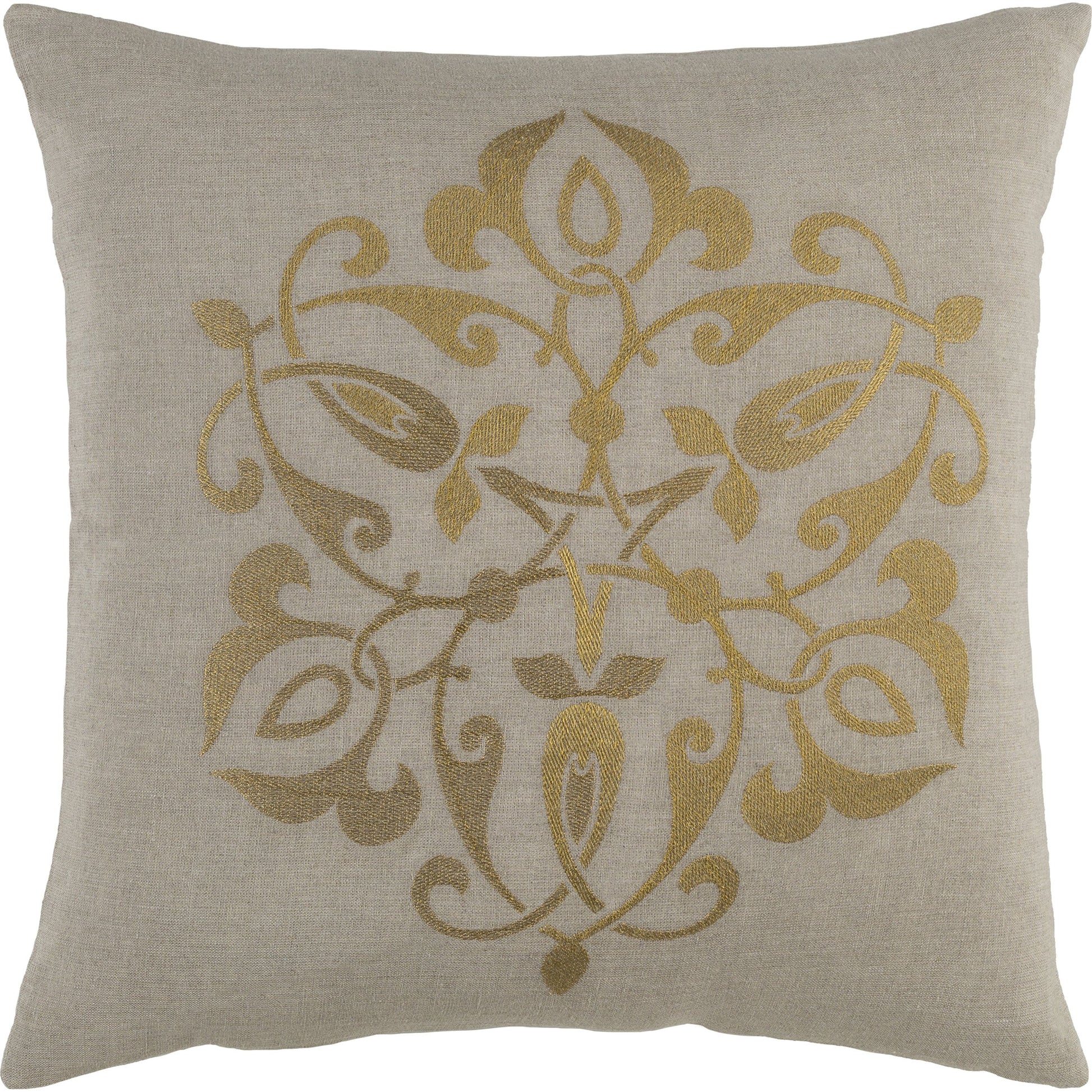 Ravati Indoor/Outdoor Pillow by Surya. Made from 100% linen in a traditional style.