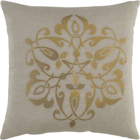 Ravati Pillow - 9845 by Surya. Made from 100% linen in a traditional style.